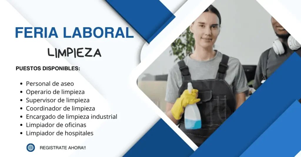 Trabajos disponibles para personal de limpieza