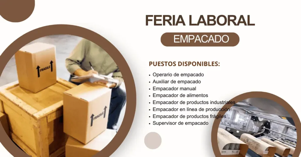 Ofertas de empleo para Empacadores: vacantes rápidas y requisitos mínimos